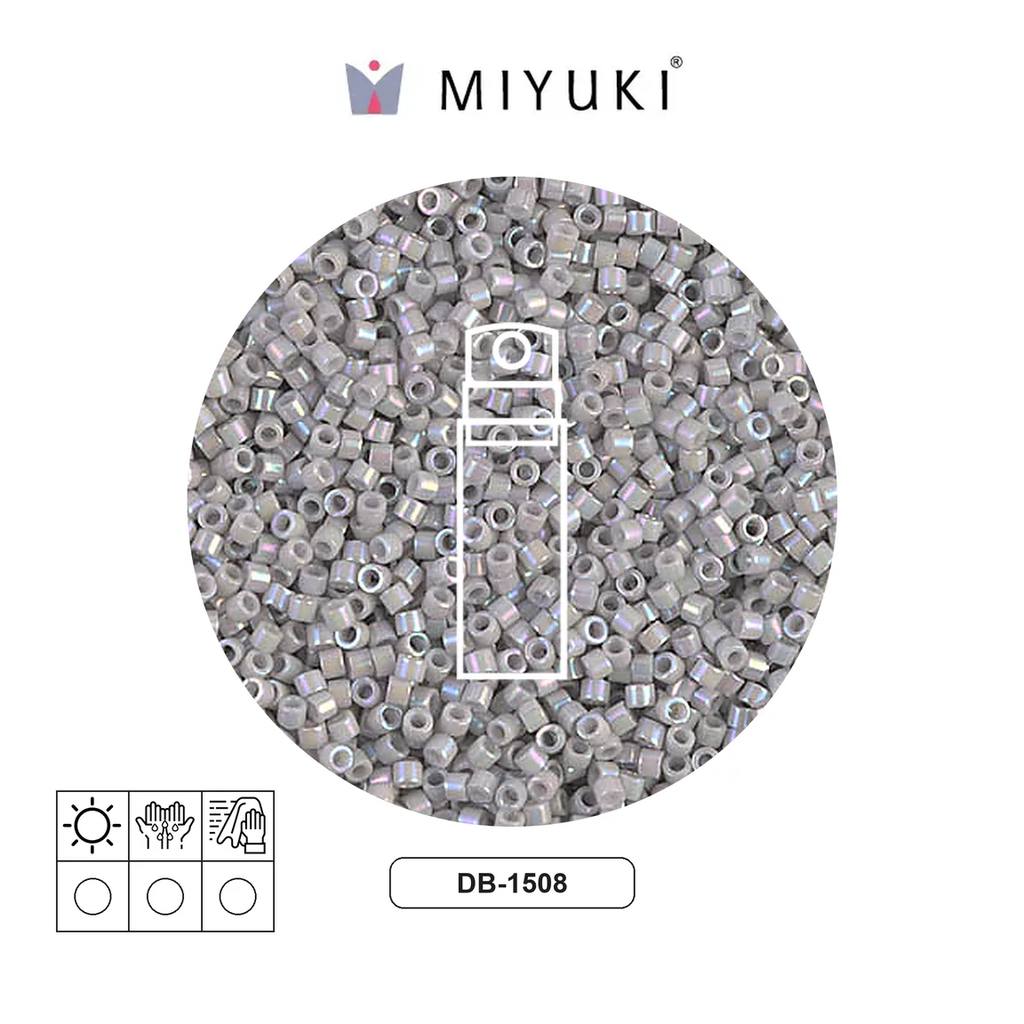 Miyuki delica 11/0 DB1508 opaco claro smoke AB x 10g