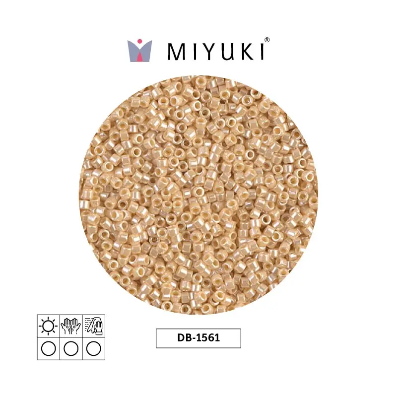 Miyuki delica 11/0 DB1561 opaco crema lusterr x 50g