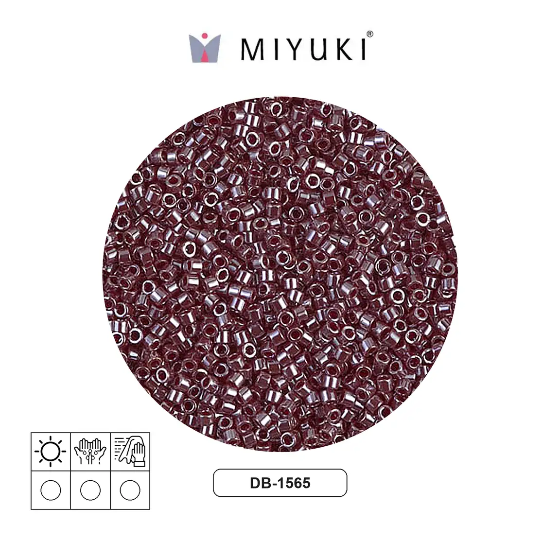 Miyuki delica 11/0 DB1565 opaque currant luster x 50g