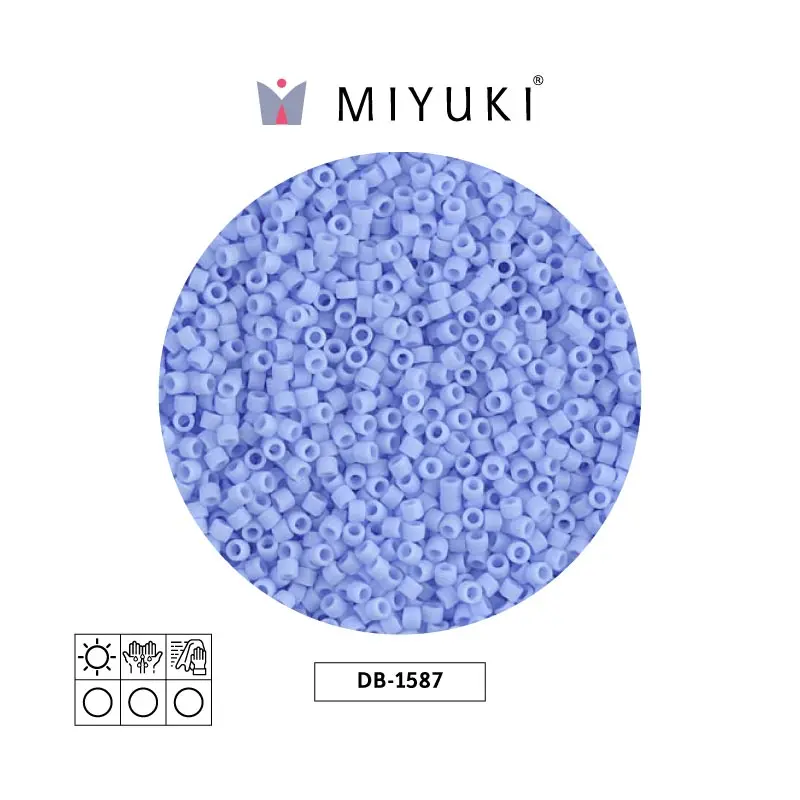 Miyuki delica 11/0 DB1587 opaco mate agate azul x 50g