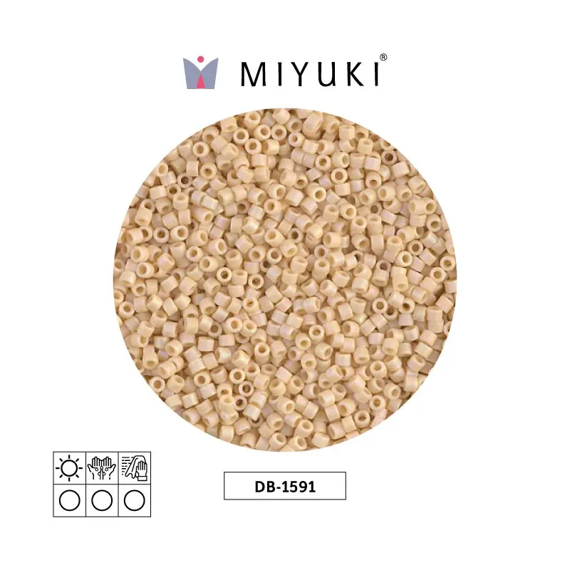 Miyuki delica 11/0 DB1591 matte opaque pear AB x 50g