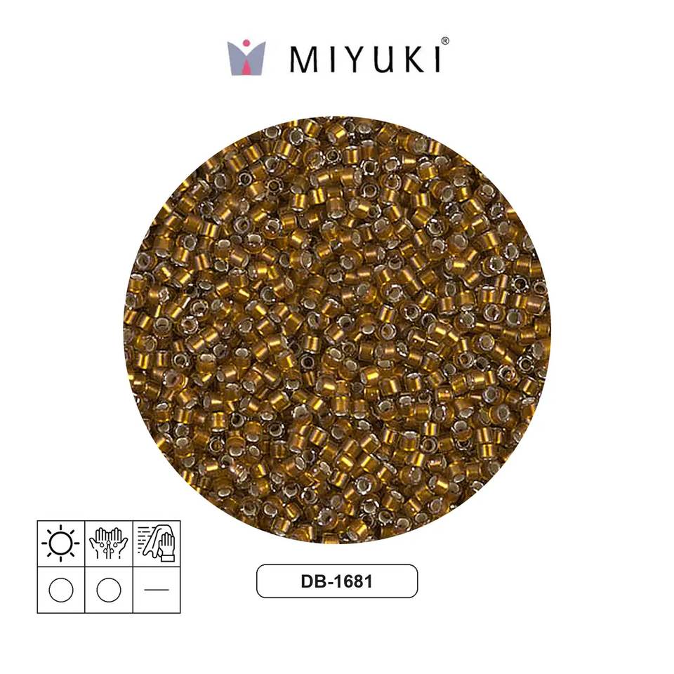 Miyuki delica 11/0 DB1681 glazed dk saffron x 50gr