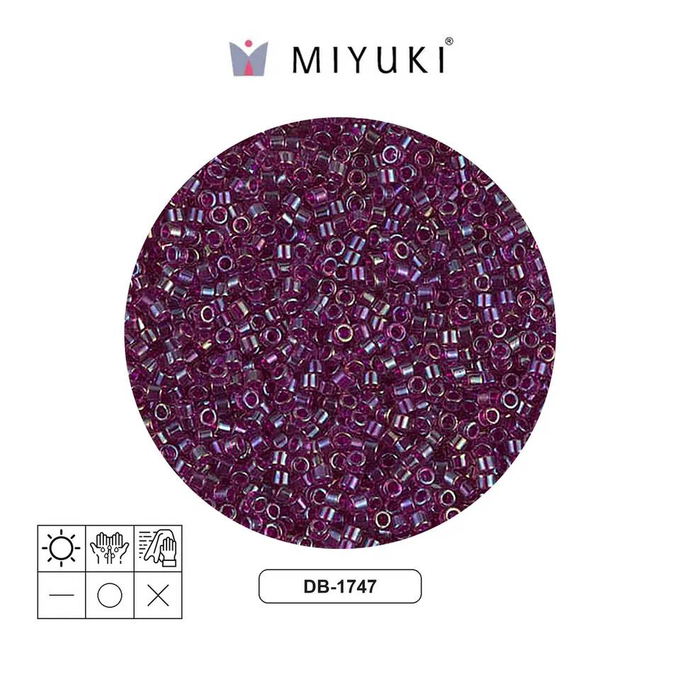 Miyuki delica 11/0 DB1747 fucsia forrado amethyst AB x 50g
