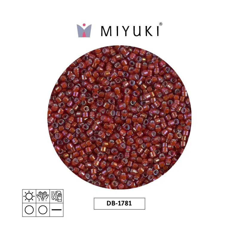 Miyuki delica 11/0 DB1781 forrado vinotinto AB x 50g