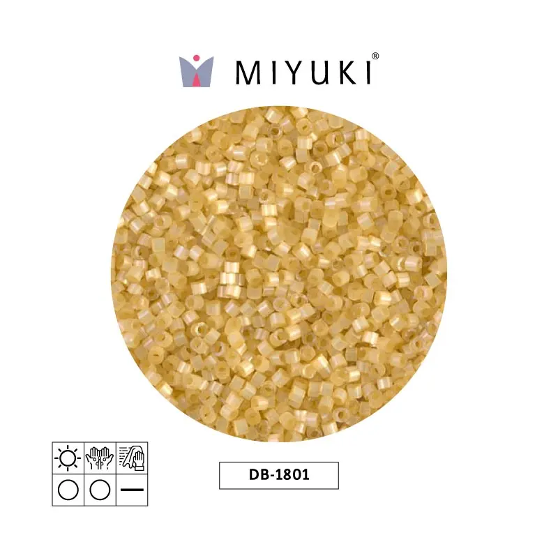 Miyuki delica 11/0 DB1801 lt apricot satin x 50g