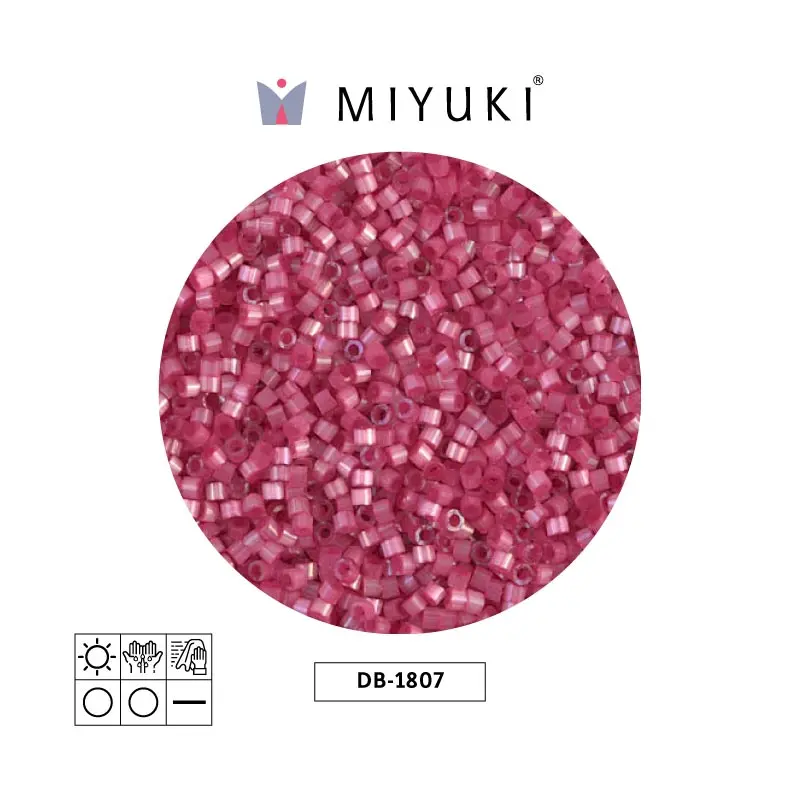 Miyuki delica 11/0 DB1807 rosado rosa satinado x 50g