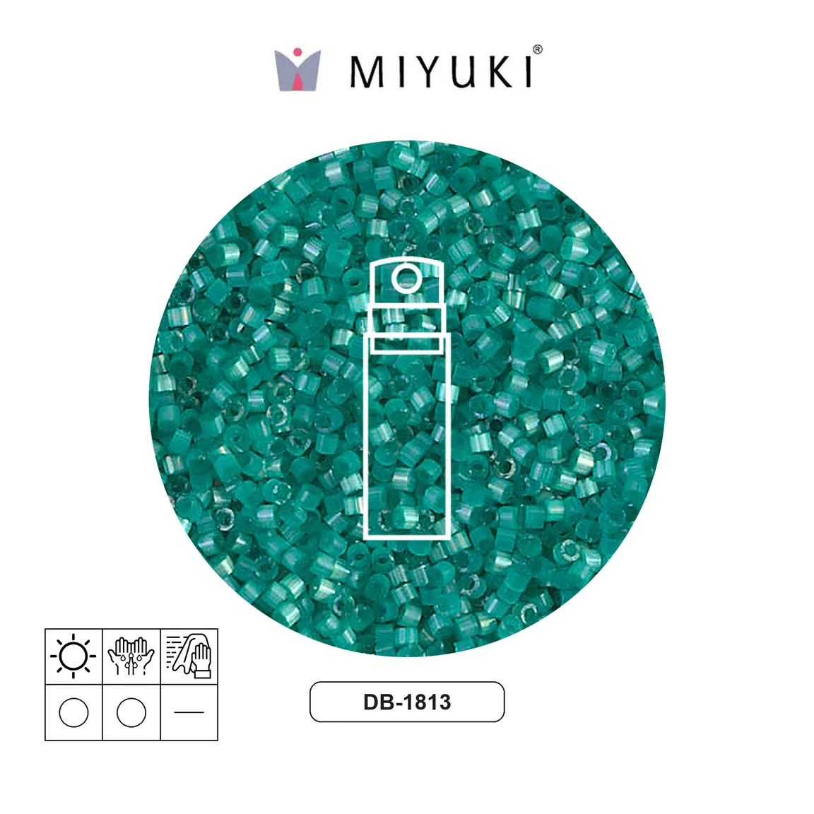 Miyuki delica 11/0 DB1813 bermuda satin x 10g