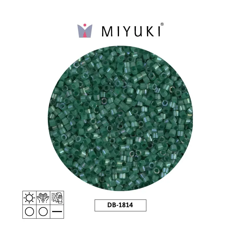 Miyuki delica 11/0 DB1814 emerald satin x 50g