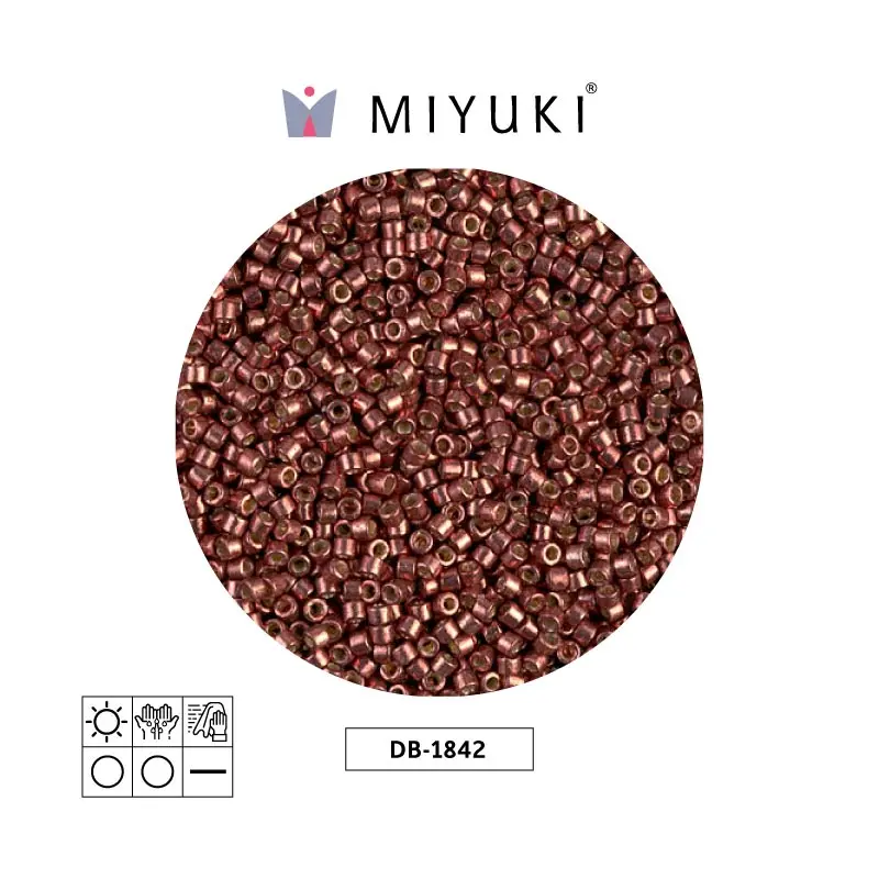 Miyuki delica 11/0 DB1842 galvanized copper x 50gr