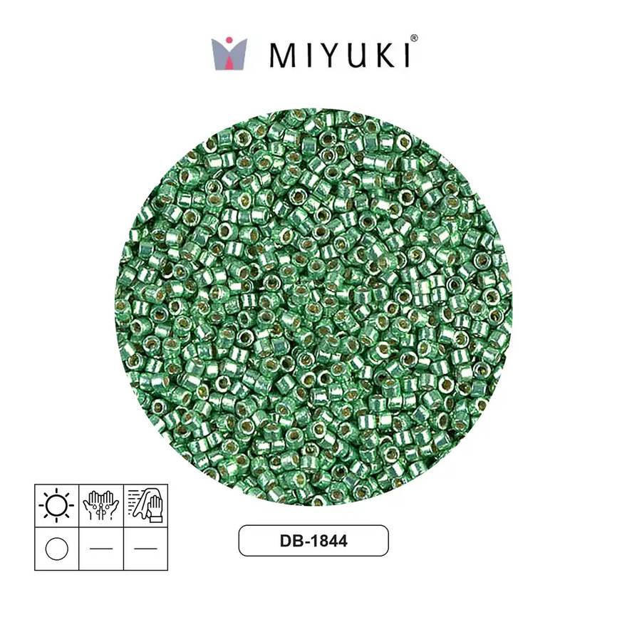Miyuki delica 11/0 DB1844 galvanized mint x 50g