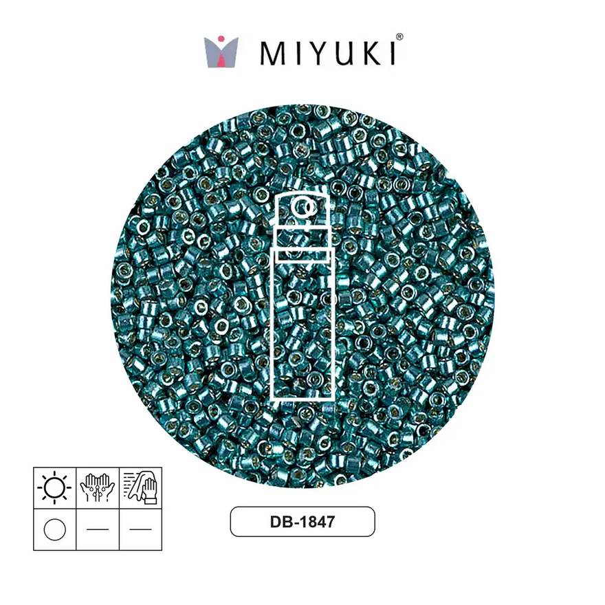 Miyuki delica 11/0 DB1847 duracoat sea foam x 10g