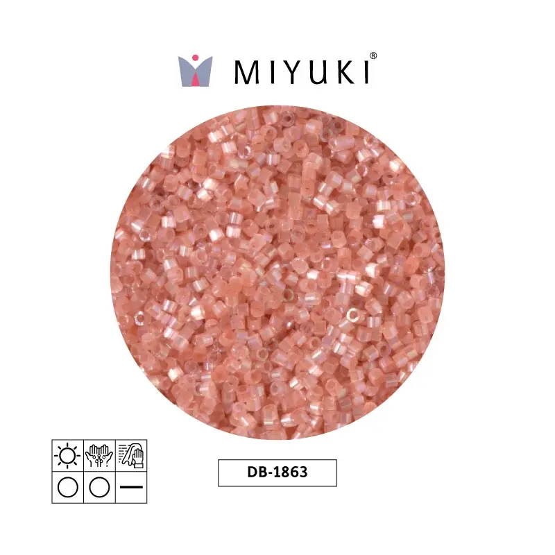 Miyuki delica 11/0 DB1863 silk cinnamon AB x 50g