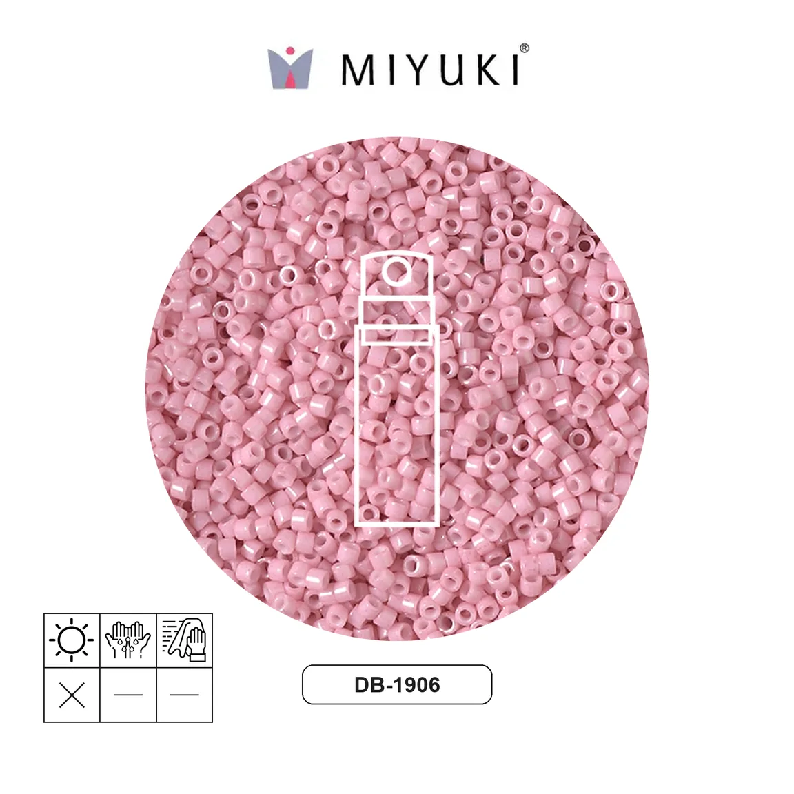 Miyuki delica 11/0 DB1906 opaque rosewater x 10g