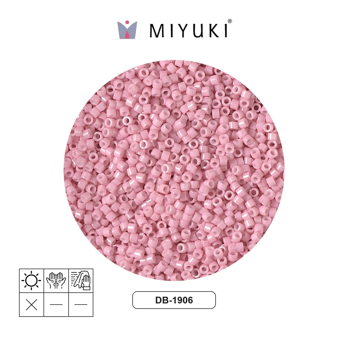 Miyuki delica 11/0 DB1906 opaque rosewater x 50g