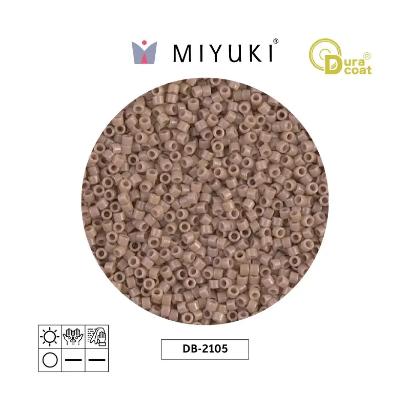Miyuki delica 11/0 DB2105 opaco beige Duracoat x 50g