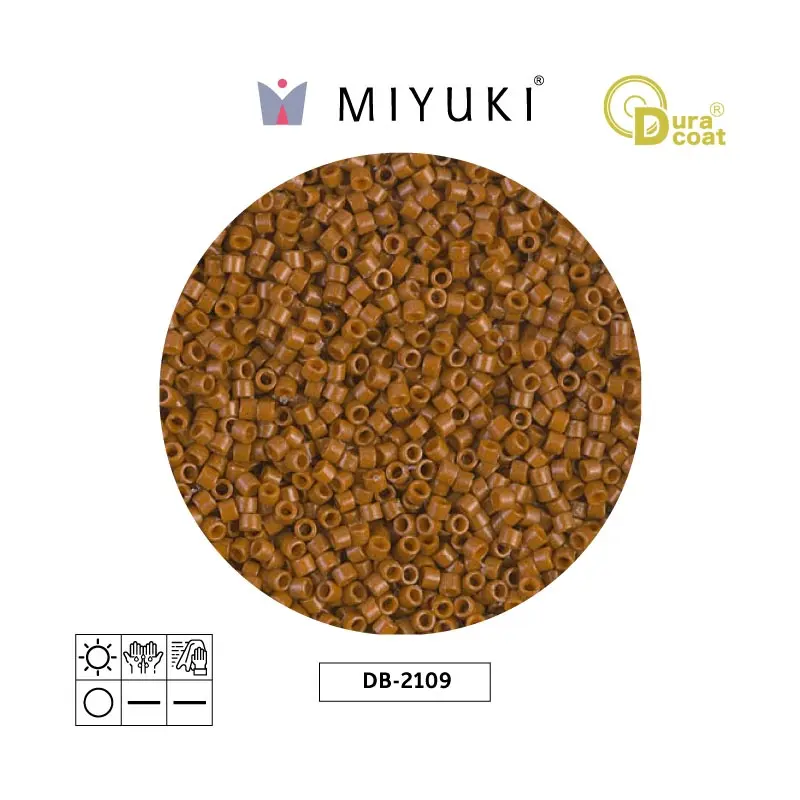 Miyuki delica 11/0 DB2109 duracoa opaco sienna x 50g