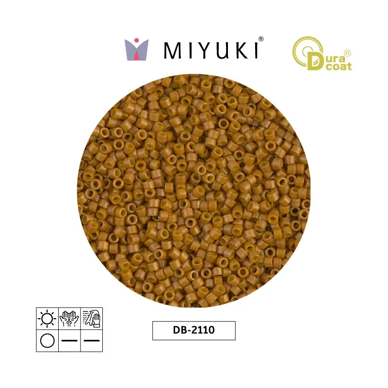 Miyuki delica 11/0 DB2110 opaco toast Duracoat x 50g