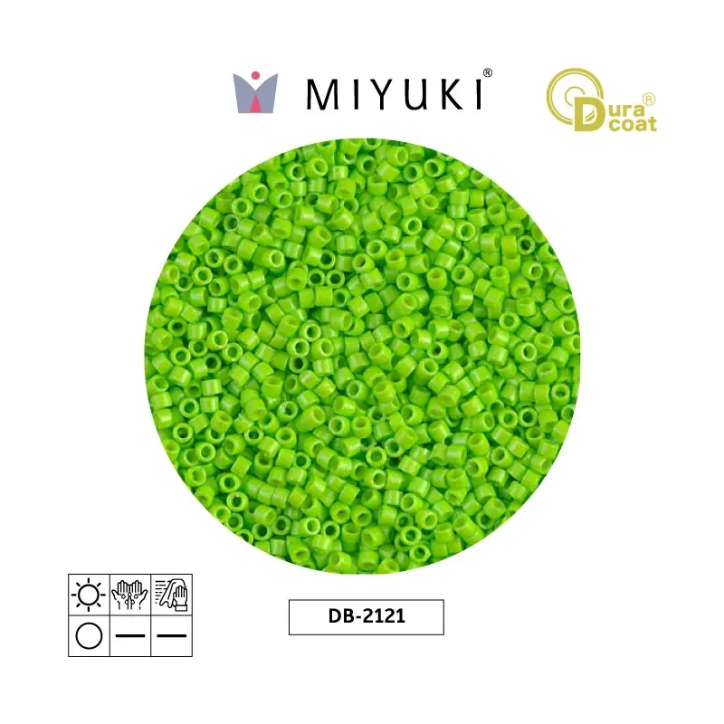 Miyuki delica 11/0 DB2121 Duracoat opaco teñido x 50g
