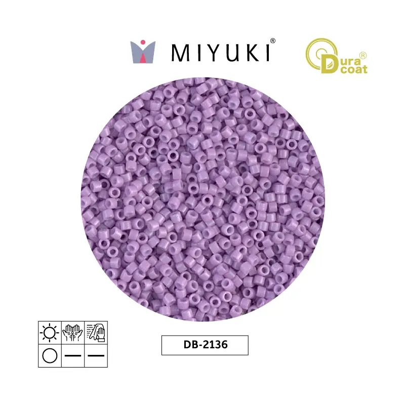 Miyuki delica 11/0 DB2136 duracoa opaco crocus x 50g