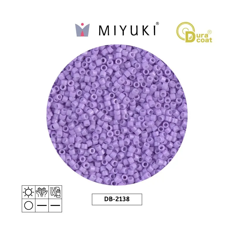 Miyuki delica 11/0 DB2138 opaco columbine x 50g