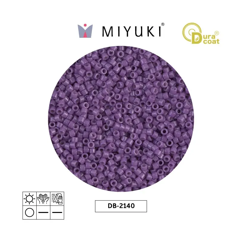 Miyuki delica 11/0 DB2140 opaco morado x 50g