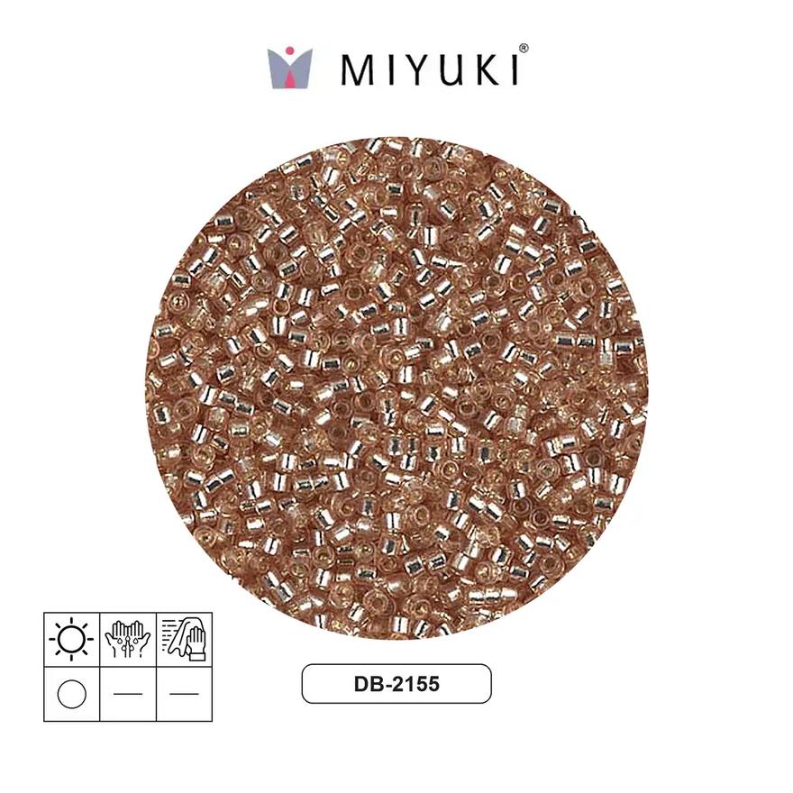 Miyuki delica 11/0 DB2155 silver lined mica duracoat x 50g