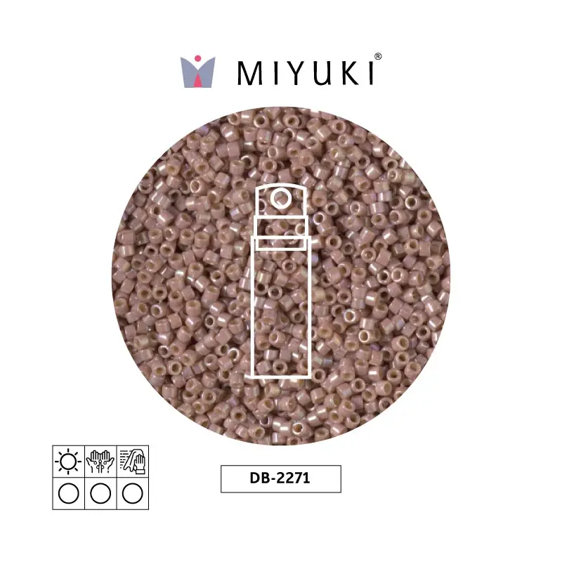 Miyuki delica 11/0 DB2271 opaco glazed beige AB x 10g