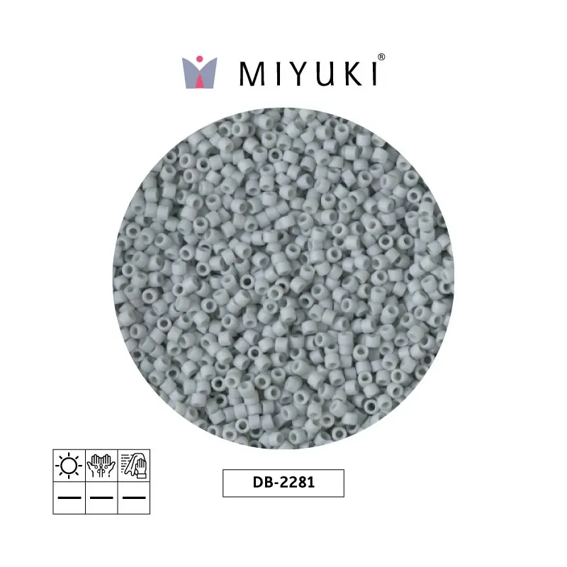 Miyuki delica 11/0 DB2281 glazed shark opaco x 50g