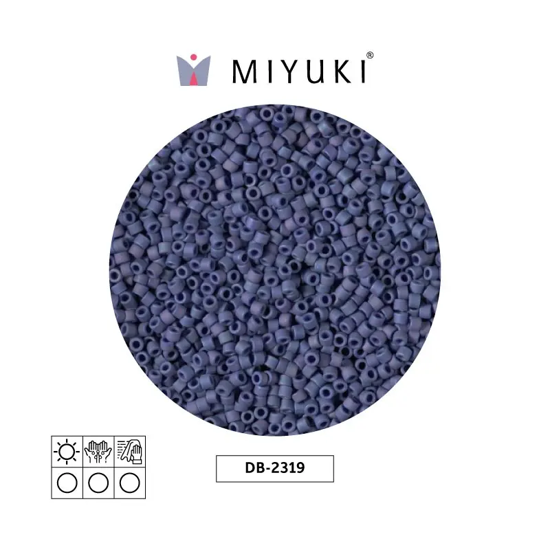 Miyuki delica 11/0 DB2319 opaco glazed azul AB x 50gr