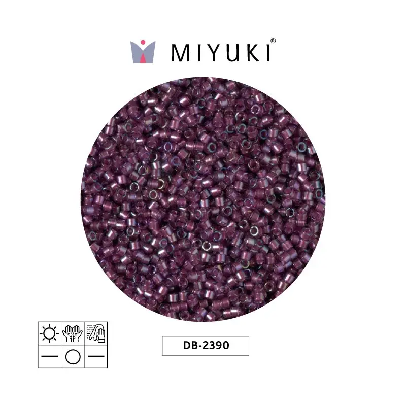 Miyuki delica 11/0 DB2390 color forrado brandy x 50g