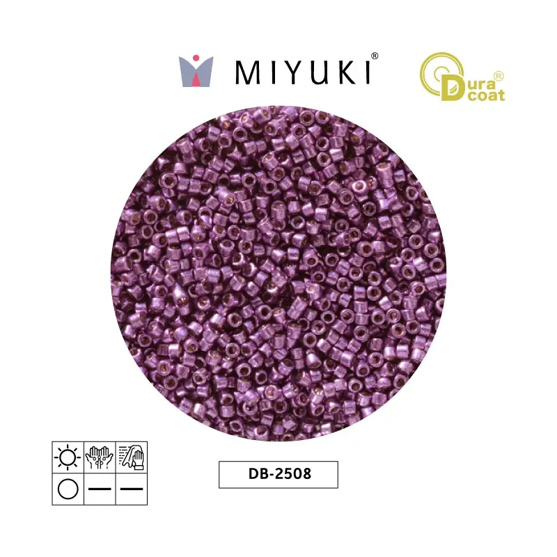 Miyuki delica 11/0 DB2508 Duracoat galvanizado morado orchid x 50g