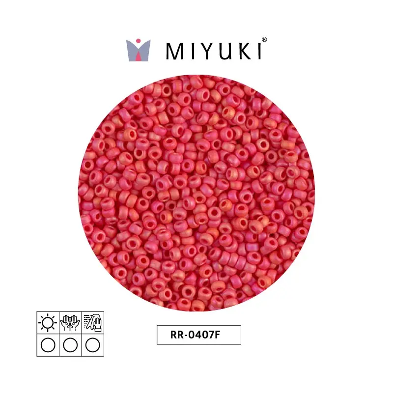 Mostacilla Miyuki rocalla 11/0 RR0407F opaque light garnet matte x 250g