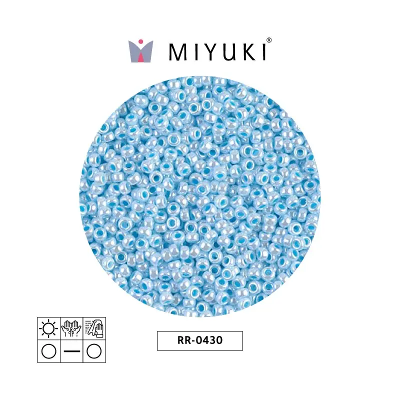 Mostacilla Miyuki rocalla 11/0 RR0430 opaque baby blue luster x 250g