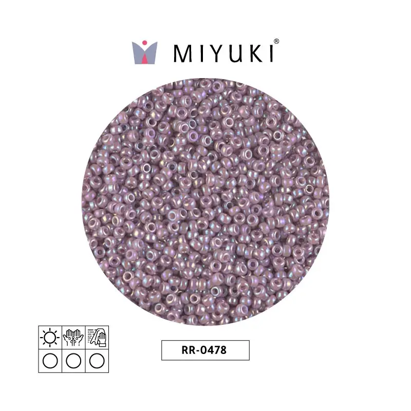 Mostacilla Miyuki rocalla 11/0 RR0478 opaque mauve AB x 250g