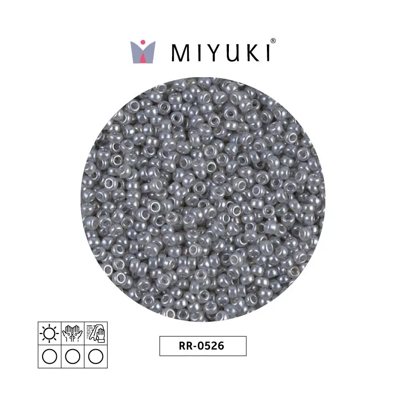 Mostacilla Miyuki rocalla 11/0 RR0526 grey ceylon x 250g