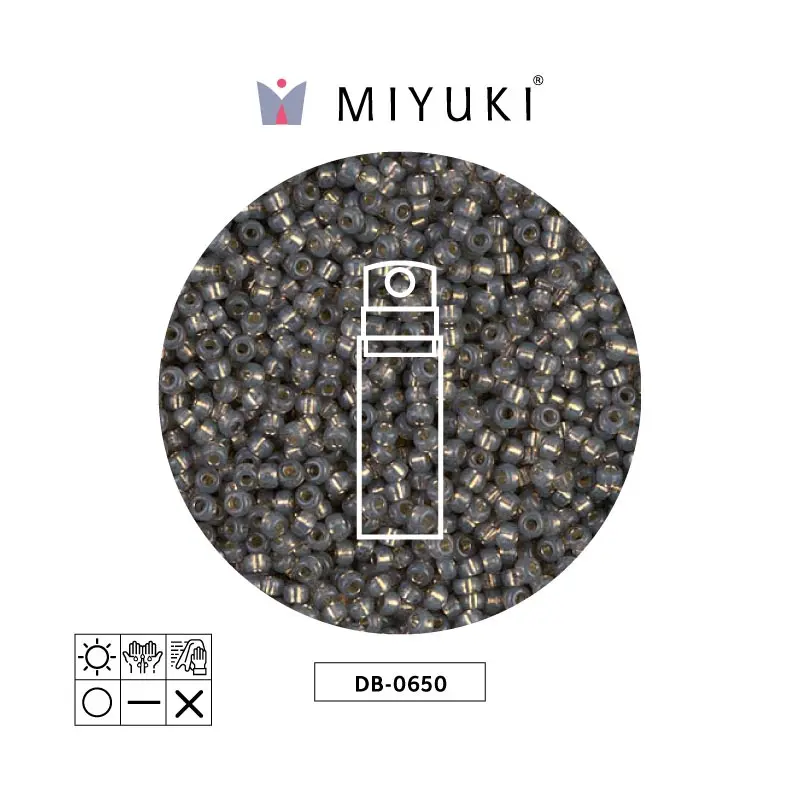 Mostacilla Miyuki rocalla 11/0 RR0650 rustic grey silver lined alabaster x 10g