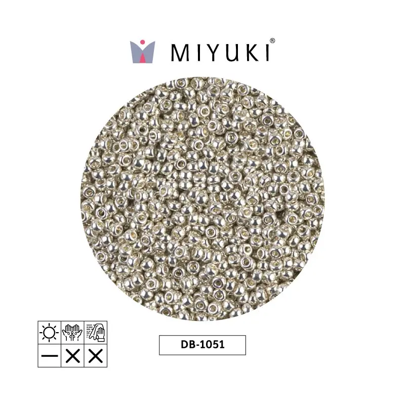 Mostacilla Miyuki rocalla 11/0 RR1051 galvanized silver x 250g