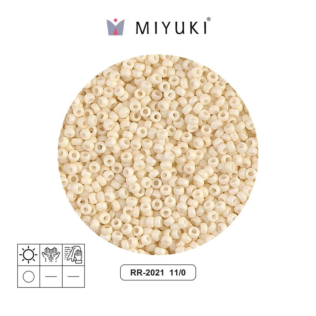 Mostacilla Miyuki rocalla 11/0 RR2021 matte open cream x 250g