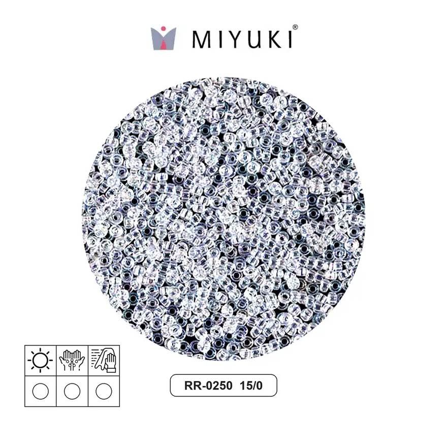 Mostacilla Miyuki rocalla 15/0 RR0250 crystal AB x 250g