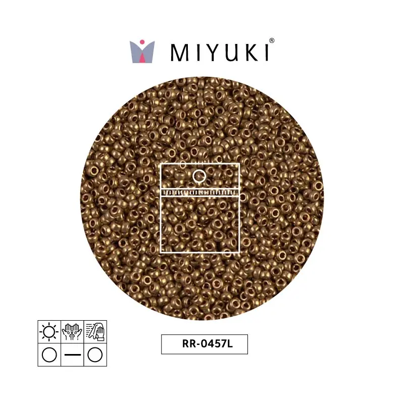 Mostacilla Miyuki rocalla 15/0 RR0457L met light bronze x 20g