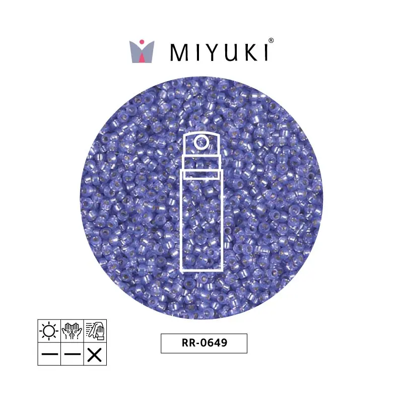 Mostacilla Miyuki rocalla 15/0 RR0649 violet silver lined alabaster x 10g