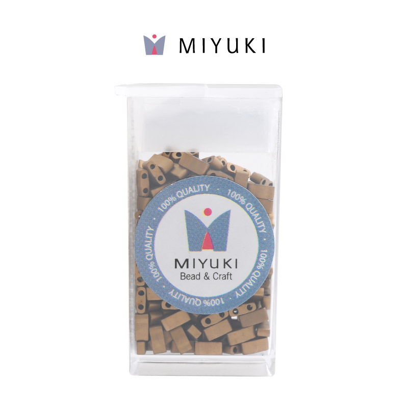 Miyuki half tila HTL2006 mate metalizado oscuro bronce x 10G
