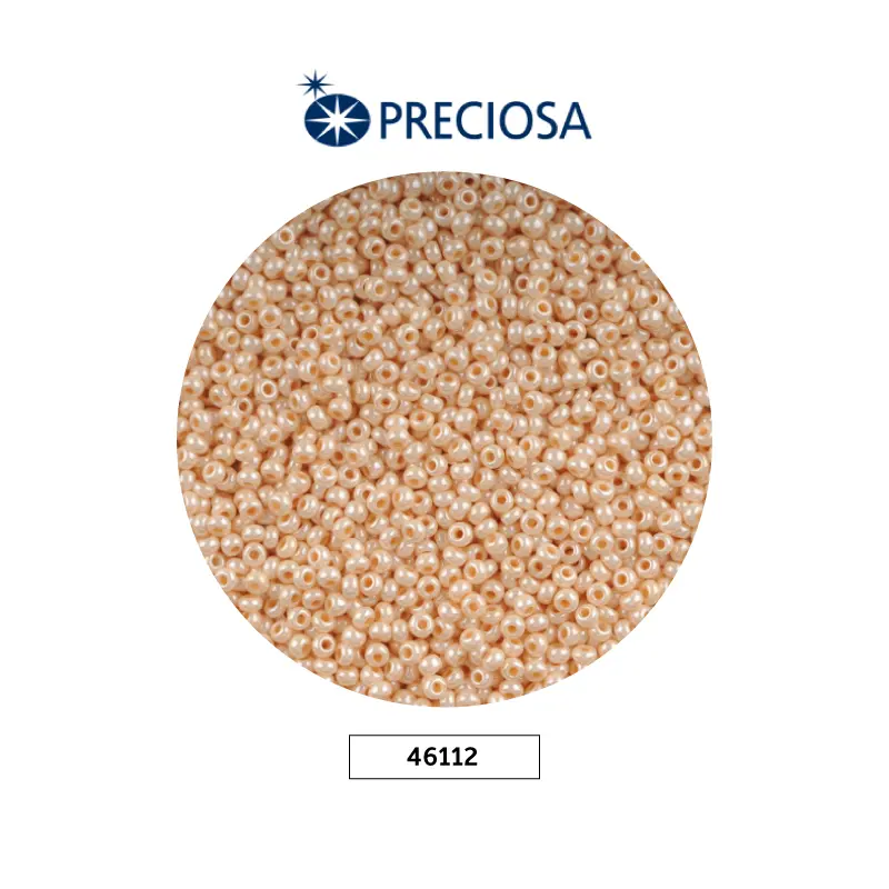 Mostacilla checa preciosa 10/0 2mm 46112 P beige x 500g