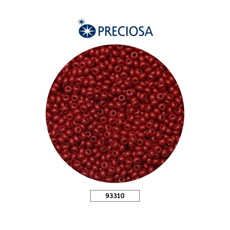 Mostacilla checa preciosa 10/0 2mm 93310 OP vinotinto x 500g
