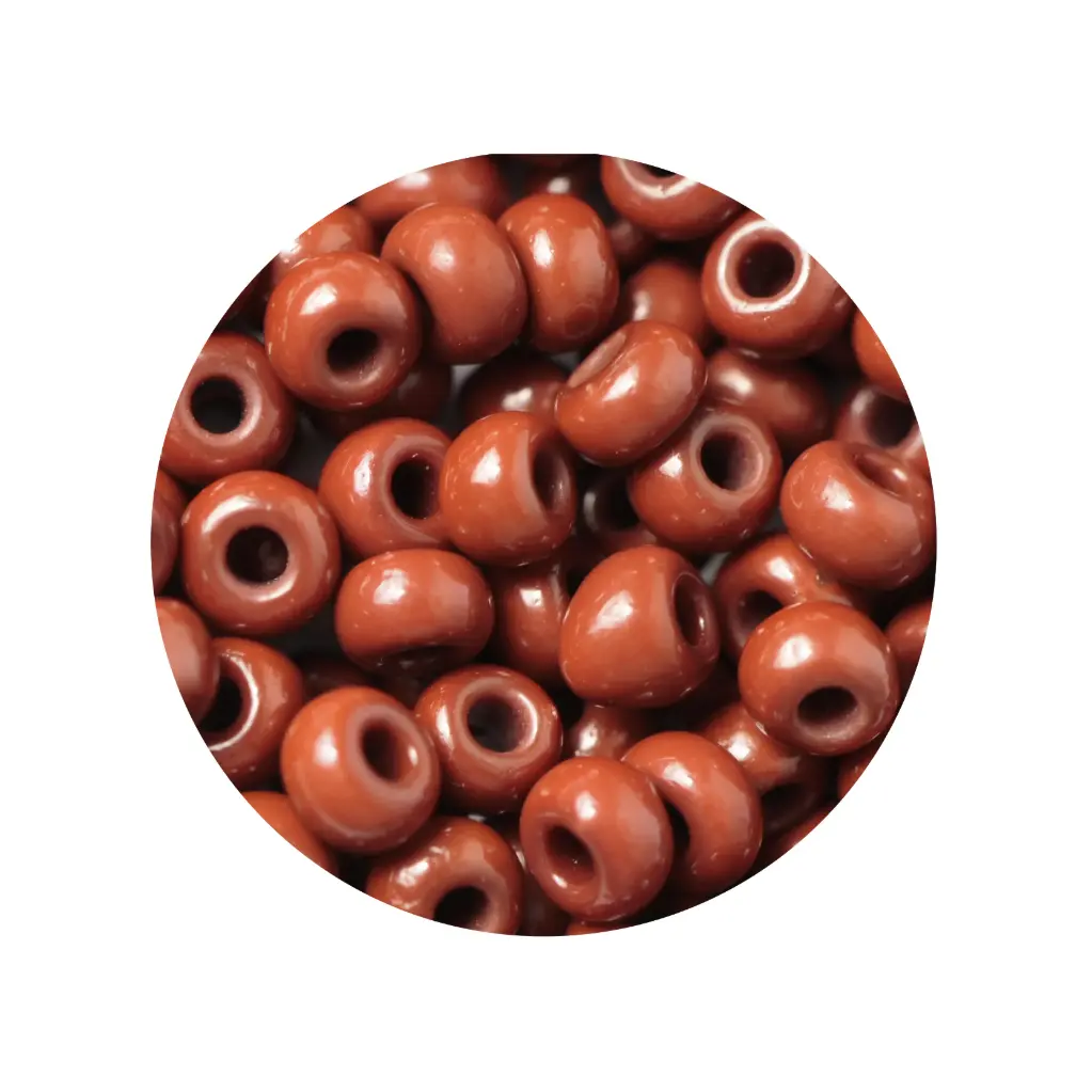 Mostacilla checa preciosa 8/0 3mm 13600 cafe claro x 500g