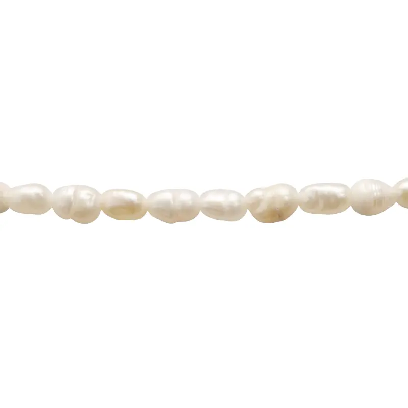 Perla biwa rice 3x4mm x 35cms (73 unds aprox)