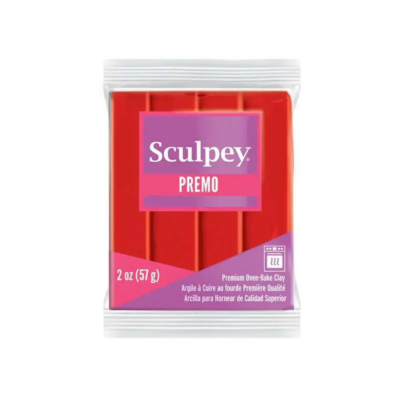Arcilla polimérica Sculpey Premo Cadmium Red Hue x 2 onzas (57g)