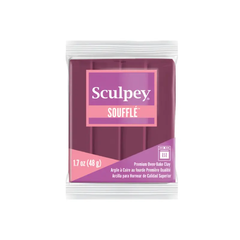 Arcilla polimérica Sculpey Souffle Cabernet x 1.7 onzas (48.2g)