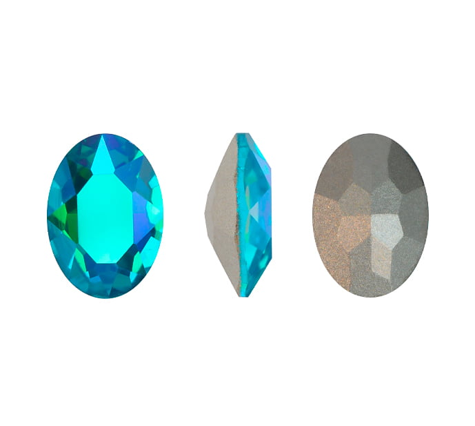 4120CH oval 10x14mm 202SI aquamarune x und
