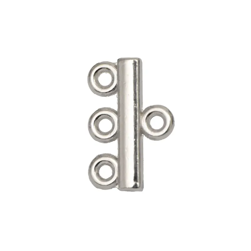 Terminal 3 argollas 13x8mm A-36414/NQ x docena